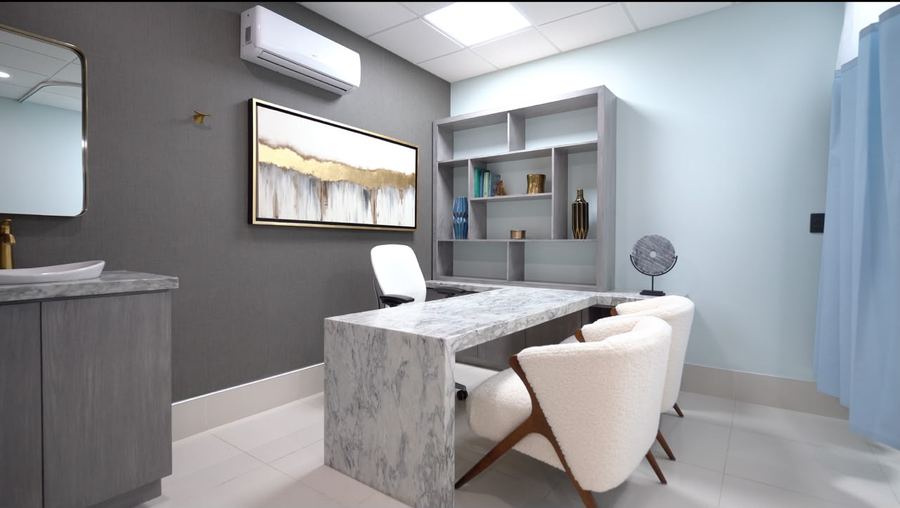 Private exam room