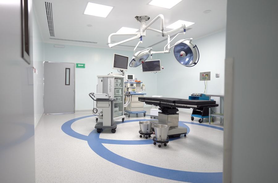 Fully equipped operating room